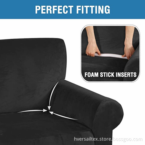 Non-Slip Straps Bottom Living Room Sofa Covers Slipcovers